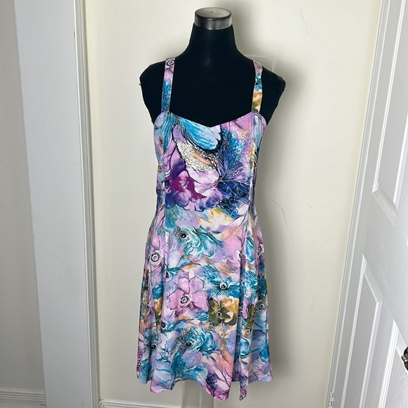 Serendipity Island Floral Shift Dress Size Medium - Picture 1 of 8